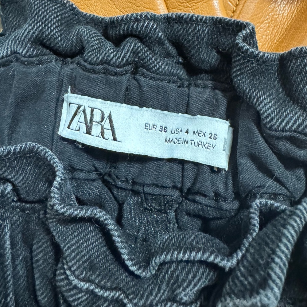 Zara Charcoal Ruffled Skirt